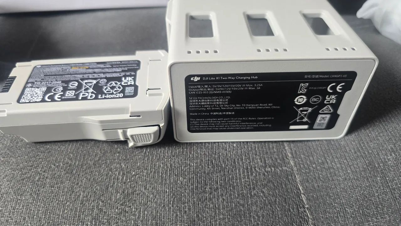 Hub + Bateria Plus Lito 1 e X1 originais NOVOS - Foto 2