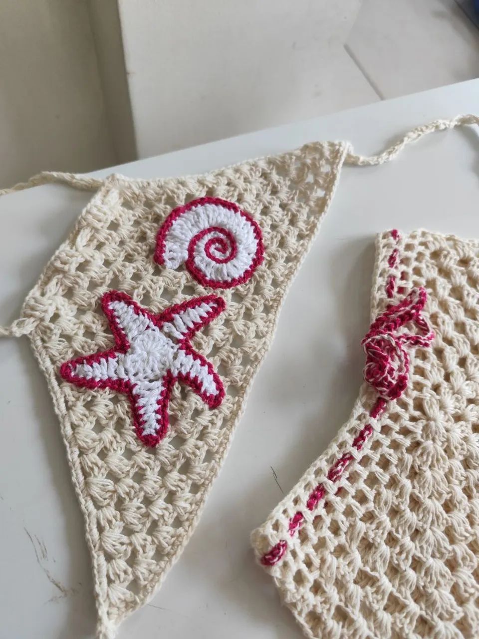 Conjunto crochê com estrelas  - Foto 3