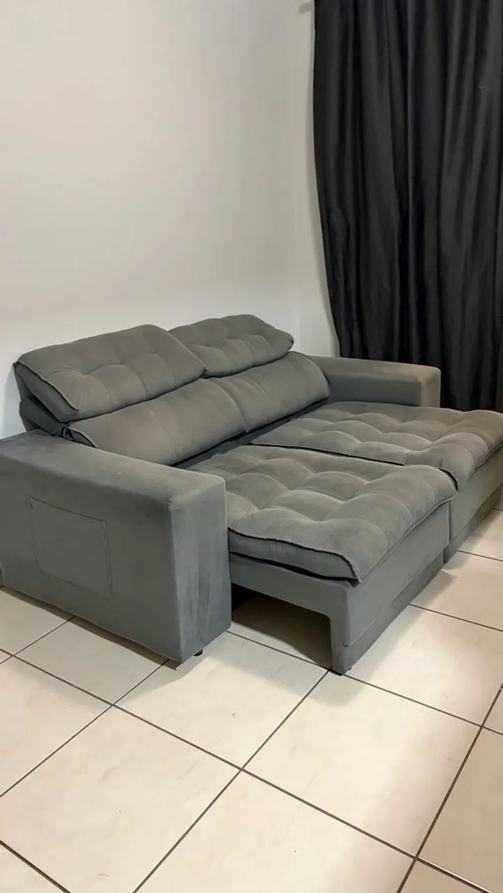 Sofá retrátil 2 lugares 