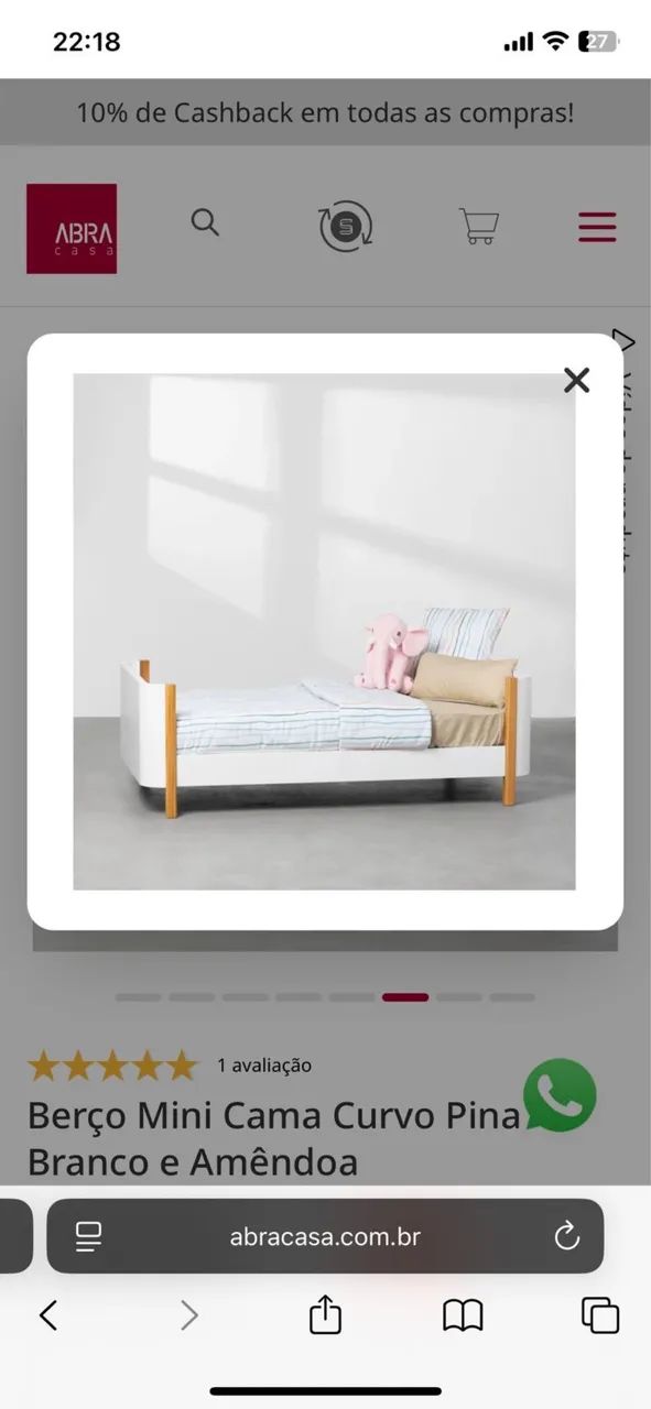 Berço Mini Cama - Abracadabra  - Foto 4