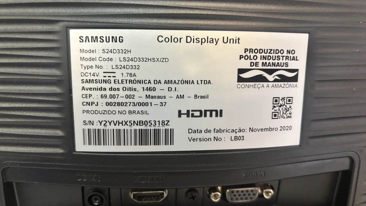 Vendo Monitor Samsung 24 polegadas  - Foto 3