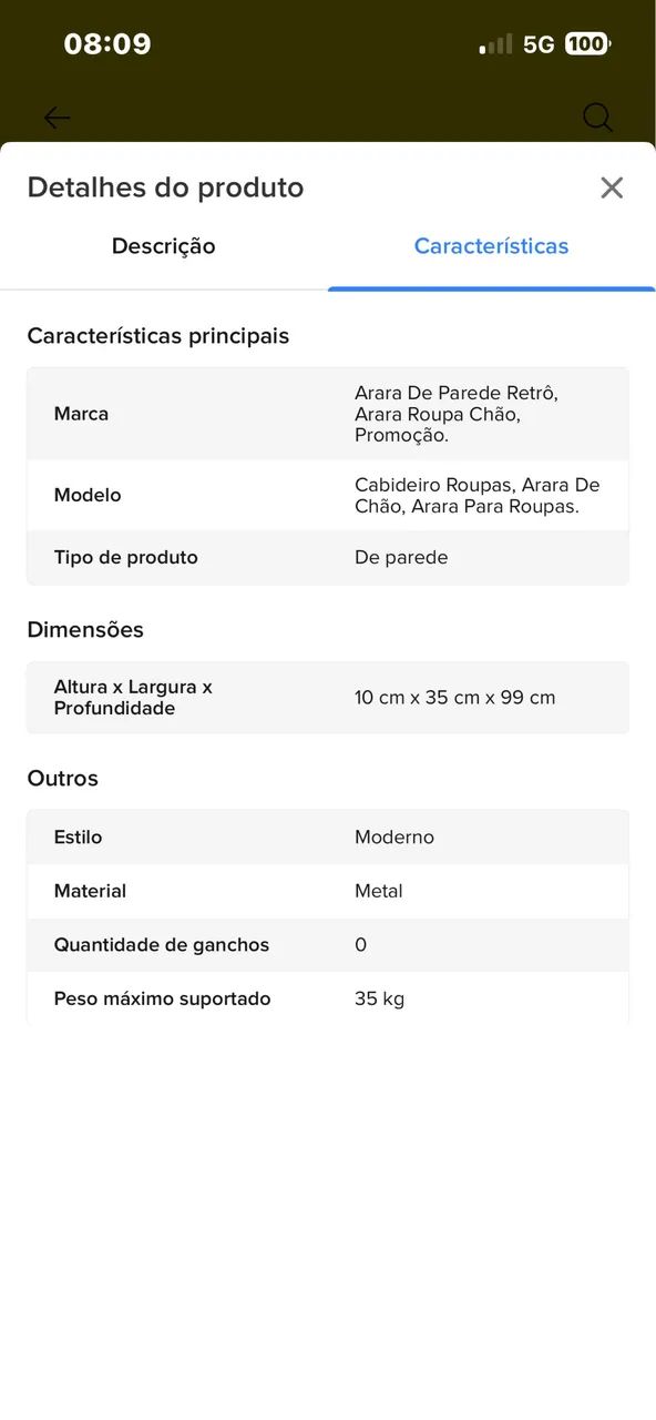 Arara de roupa  - Foto 3