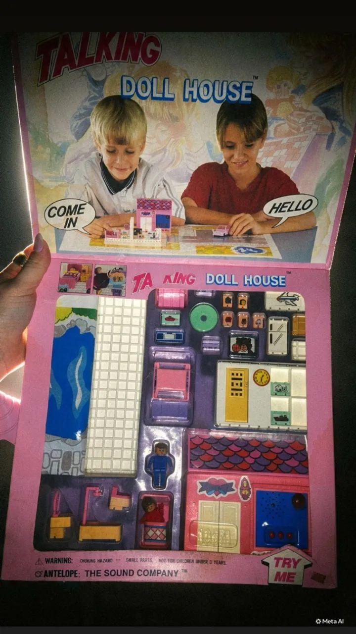 Brinquedo VINTAGE NOVO!Doll House raro brinquedo eletrônico importado anos 80 - Foto 2