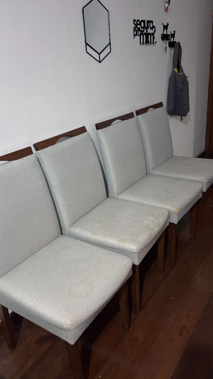 Mesa sala: 145x90 + 4 cadeiras - Foto 4