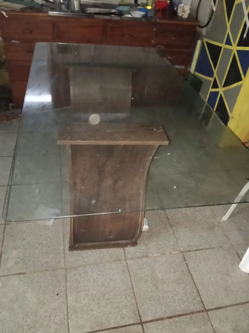 Mesa grande de vidro - Foto 3