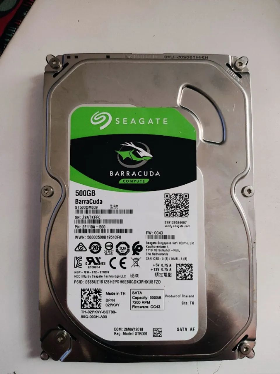 HD 500GB SEAGATE SATA DESKTOP