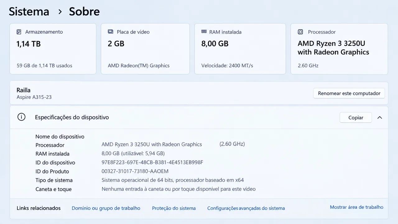 notebook acer aspire 3  - Foto 3