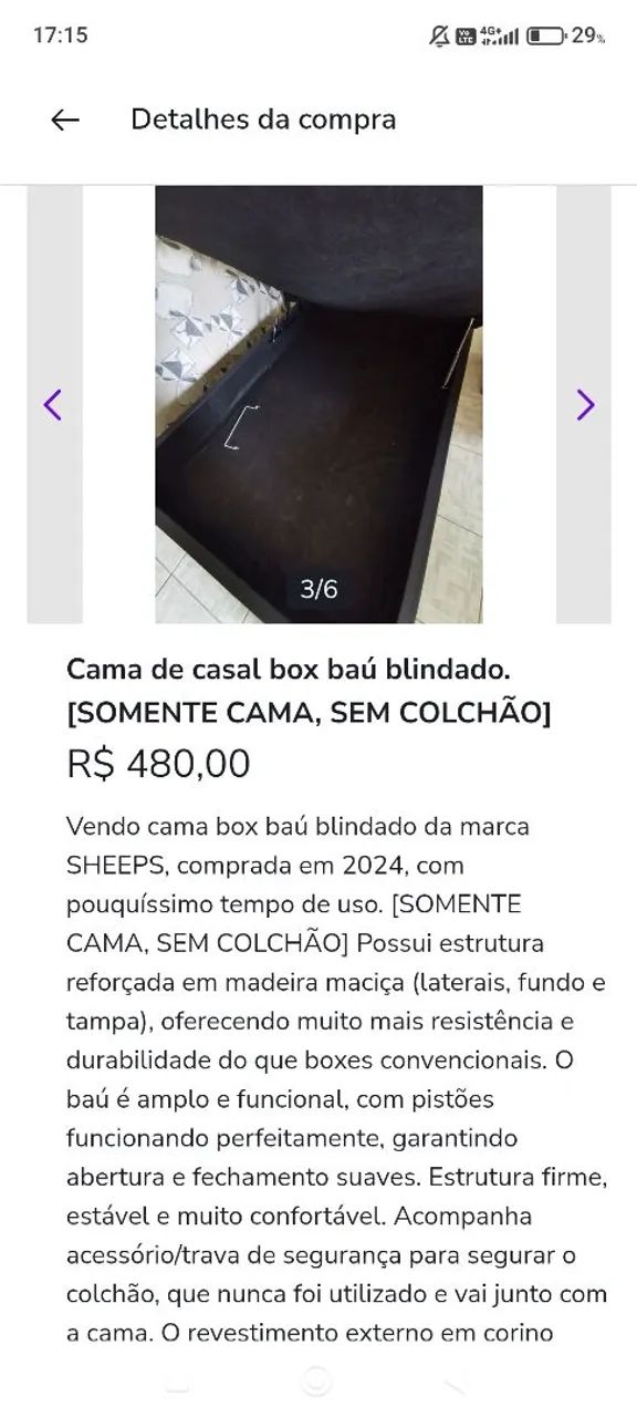 Cama box baú casal - Foto 2