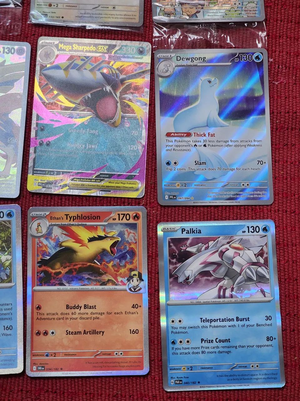 TCG Pokemon Dewgong Typhlosion