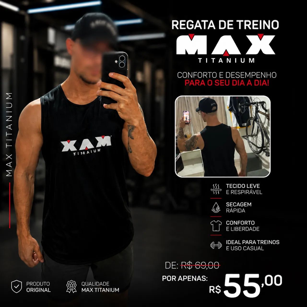 Camisetas regatas leves e respiráveis - Foto 2
