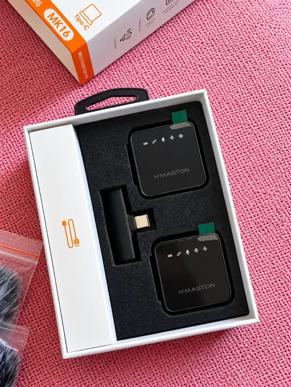 Microfone Sem Fio H?Maston MK16 - Tipo-C - Foto 3