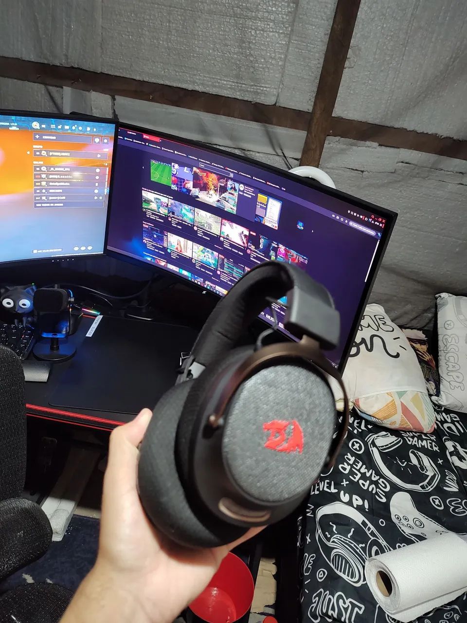 Headset redragon Arrow 2.4 GHZ 