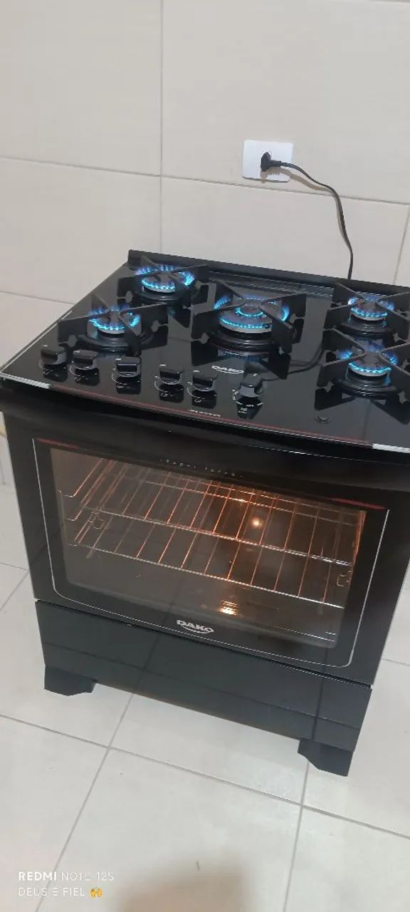 FOGÃO 5 BOCAS AUTOMÁTICO BIVOLTS 