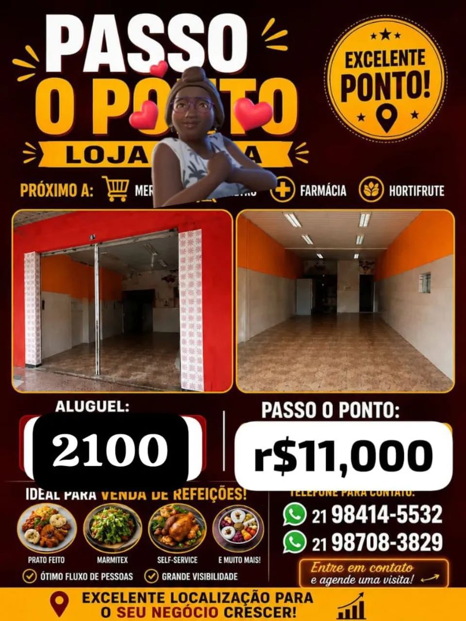 Passo Ponto 2 lojas preço de uma  