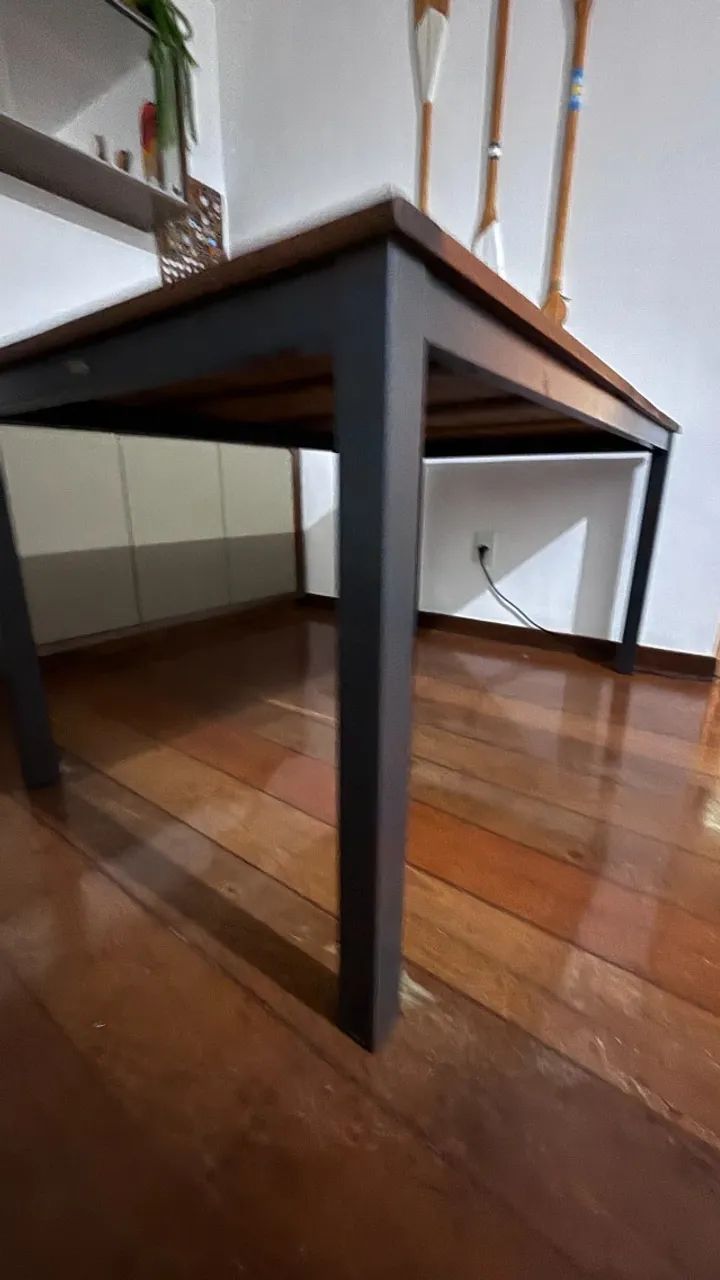 Mesa sala: 145x90 + 4 cadeiras - Foto 2