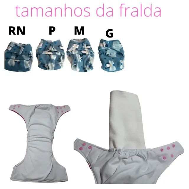 kit fraldas ecologicas - Foto 3