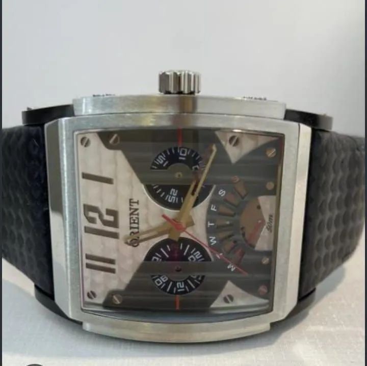 Relógio orient pulseira de couro  - Foto 3