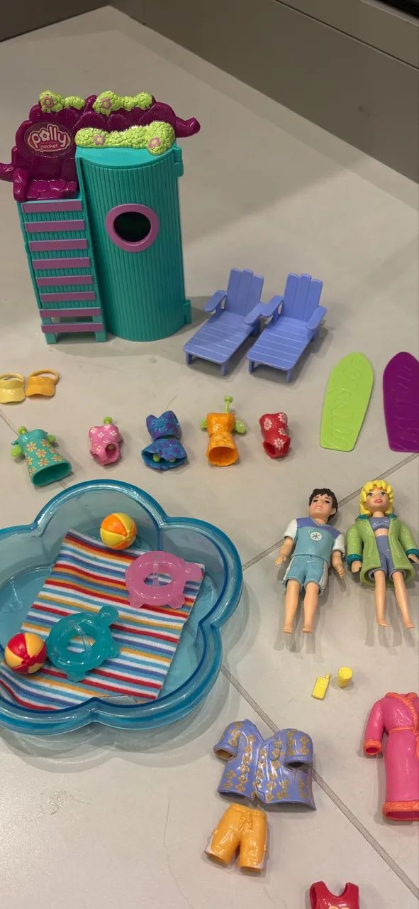 Piscina da Polly pocket completa  - Foto 2