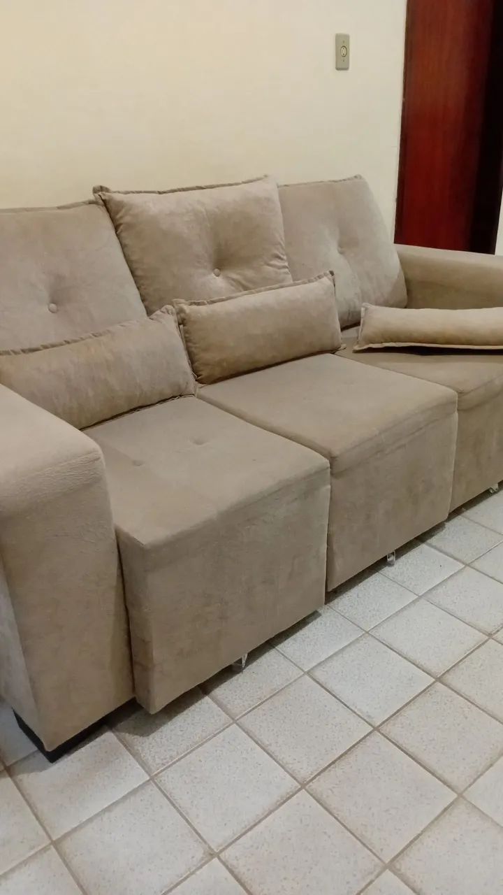 Sofá retrátil 3 lugares - Foto 3