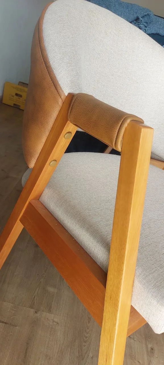 Mesa de luxo Com 4 cadeiras Beatriz Bege - Foto 5