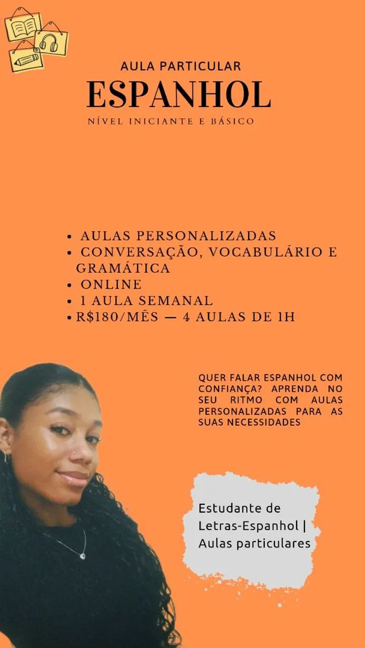 Aula particular de espanhol!