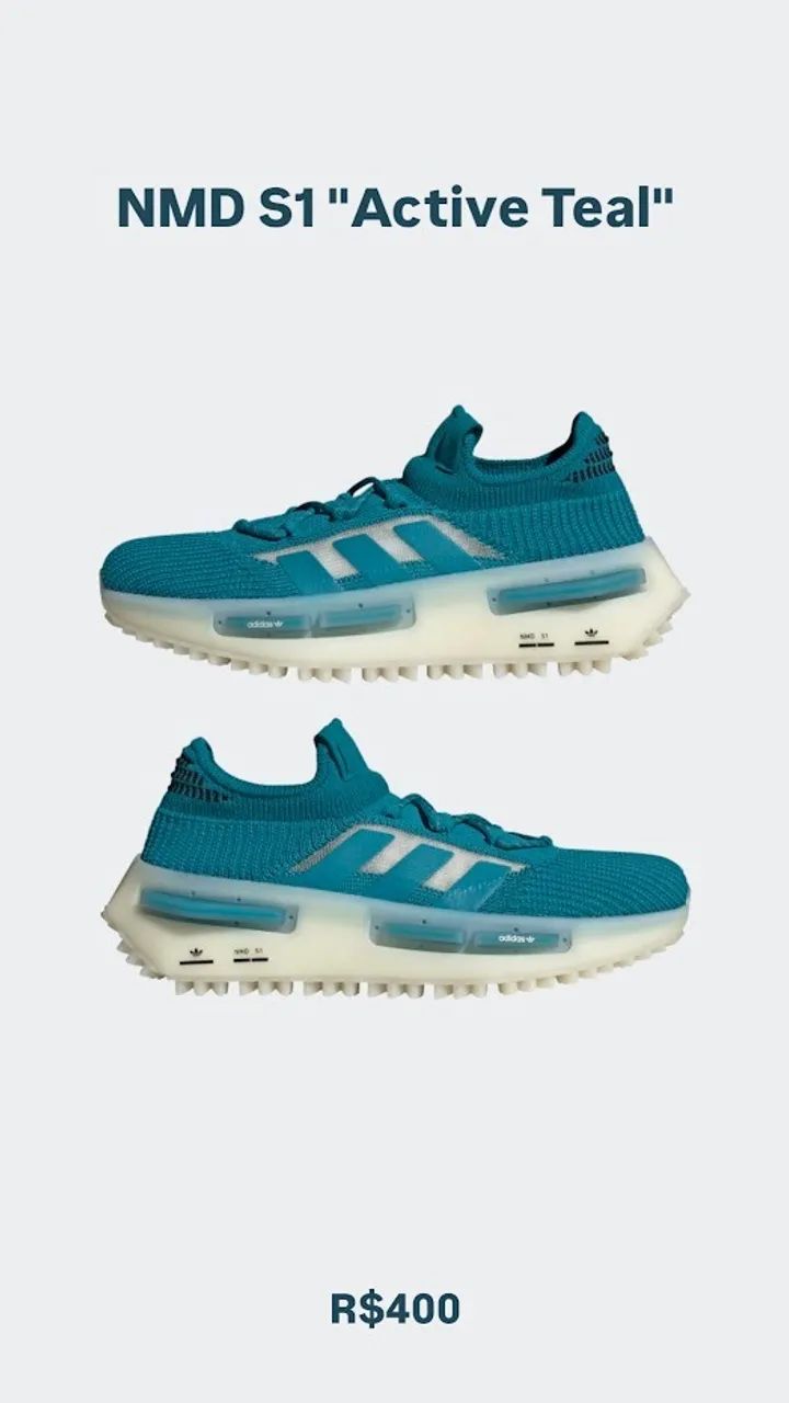 tênis adidas NMD S1 Active Teal - Foto 2