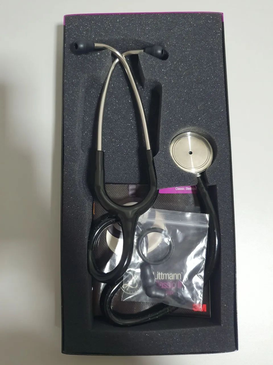 Estetoscópio Littmann Classic III Preto/Inox - Foto 3