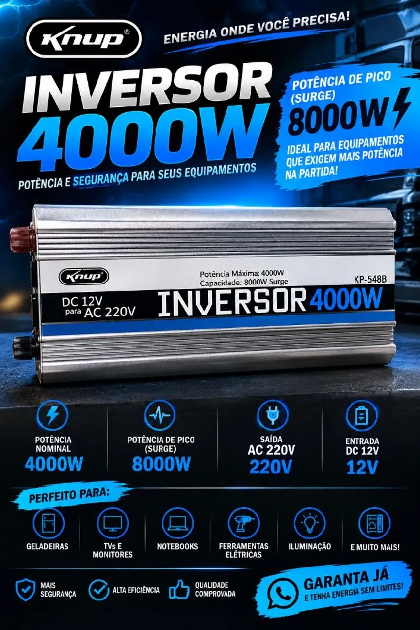 ? INVERSOR DE POTÊNCIA 4000W ? 220V ?