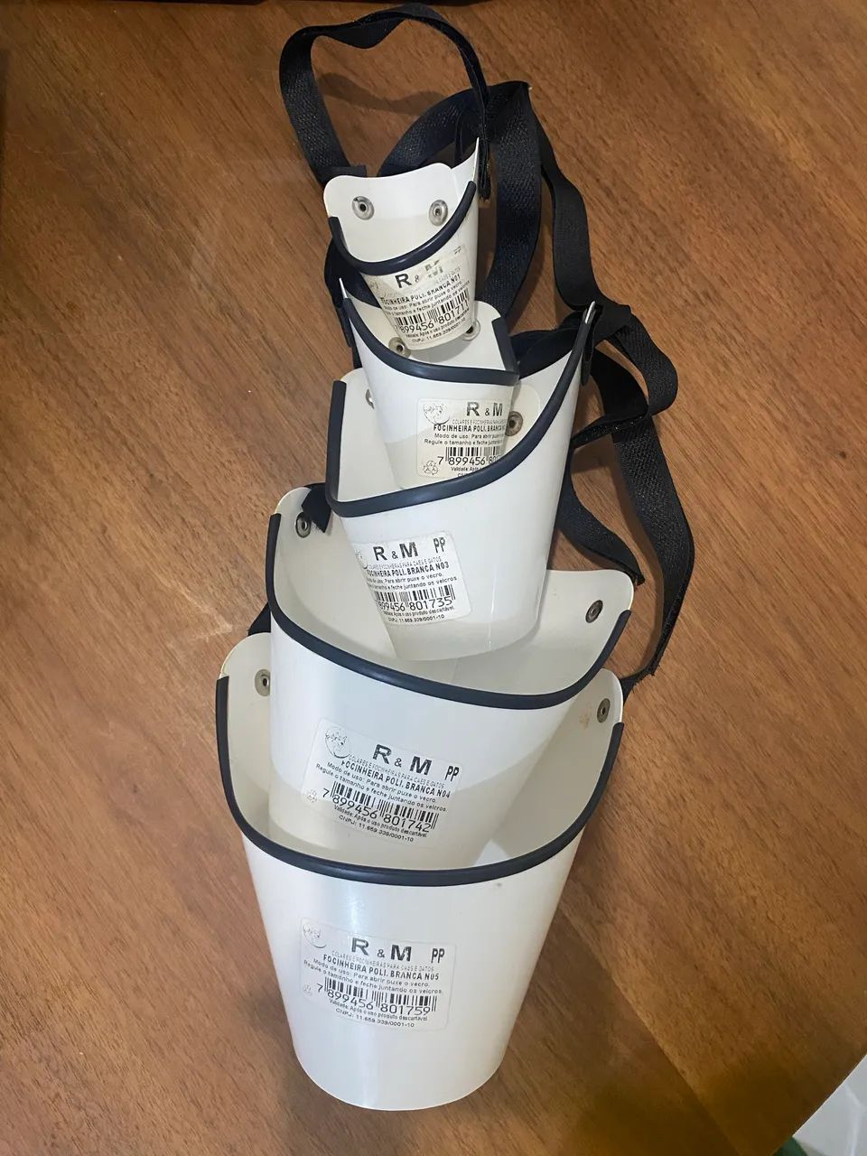 Kit de focinheiras plásticas 
