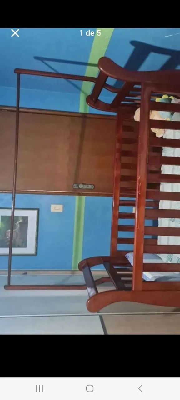Vendo lindo berço de madeira para o conforto do seu bebê.  - Foto 4
