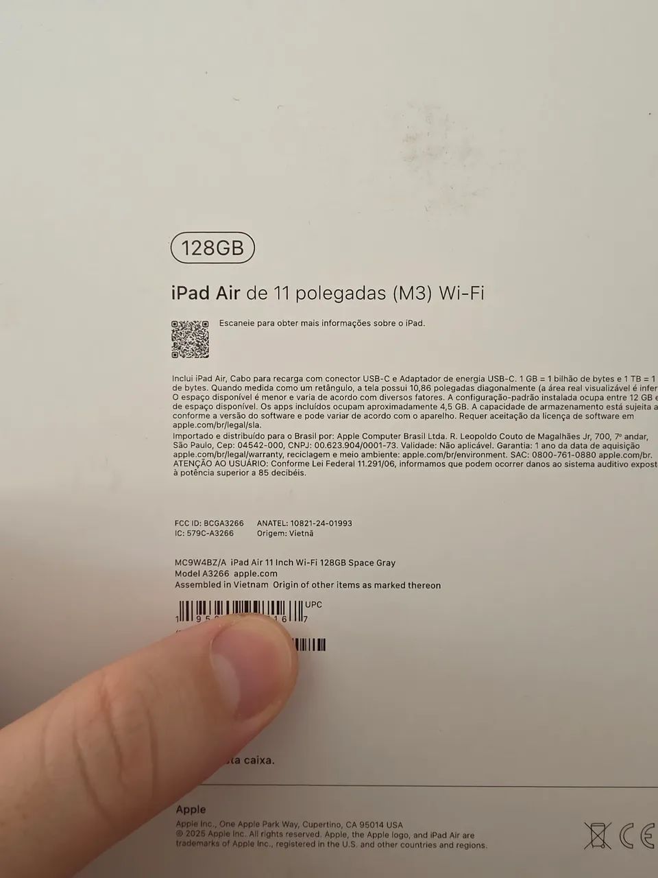 iPad Air 11 M3 128GB Space Gray Versão Wi-Fi - LACRADO - Foto 3