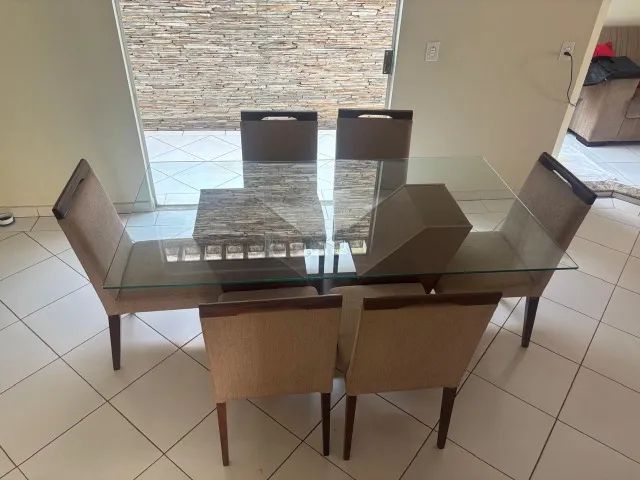 Mesa de vidro 1,80/1,00 - Foto 2