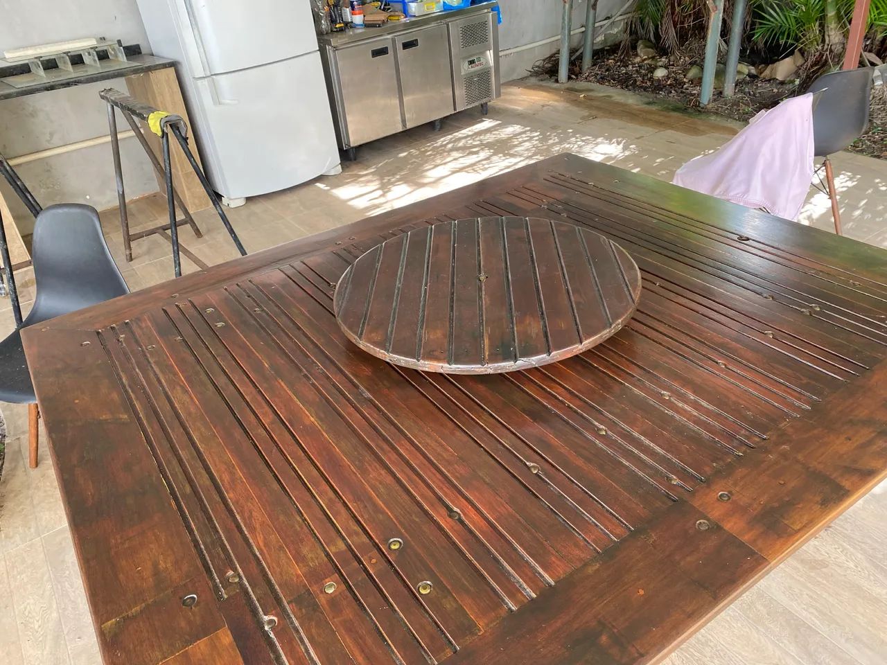 Mesa 10 lug para churrasco