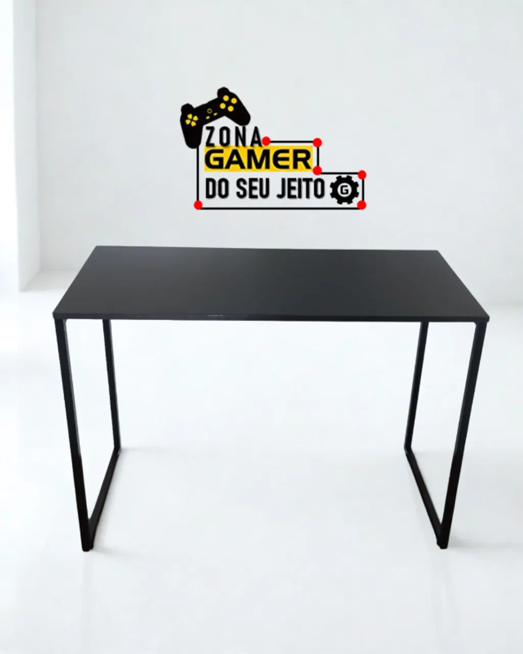 Escrivaninha 1m NOVA Mesa de Escritório Industrial Multiuso para Notebook Computador Birô - Foto 4