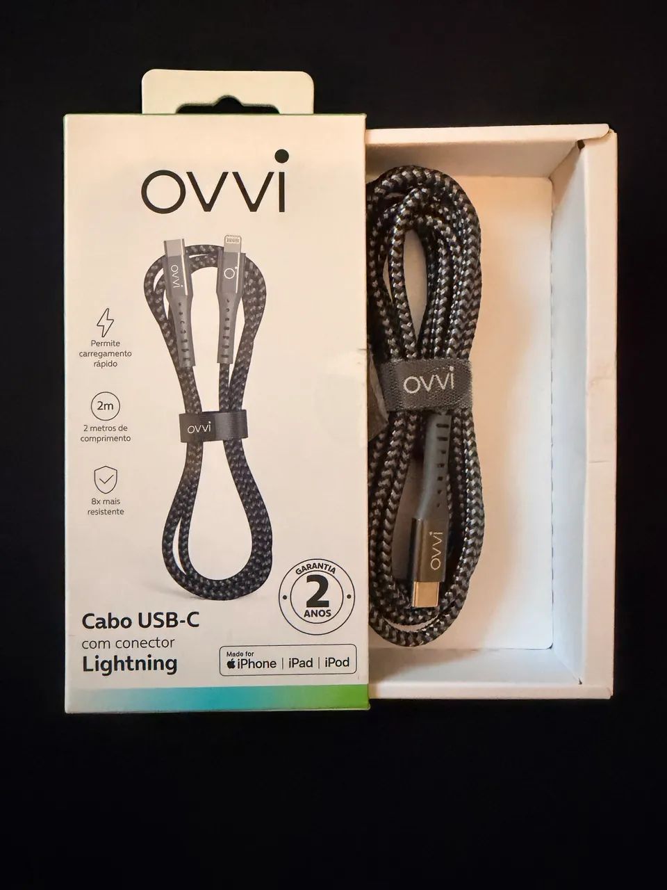 Cabo USB-C  com conector LIGHTNING