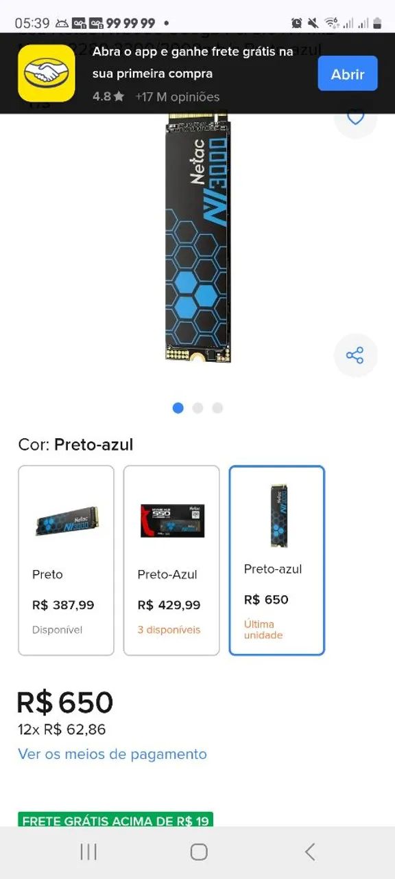 Ssd Nvme Netac 500 GB - Foto 2