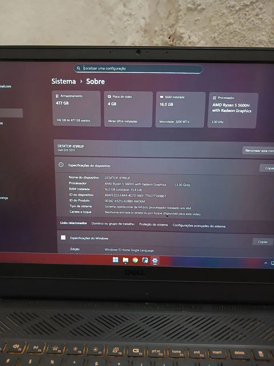 DELL G15 5515 RTX 3050 - Foto 2