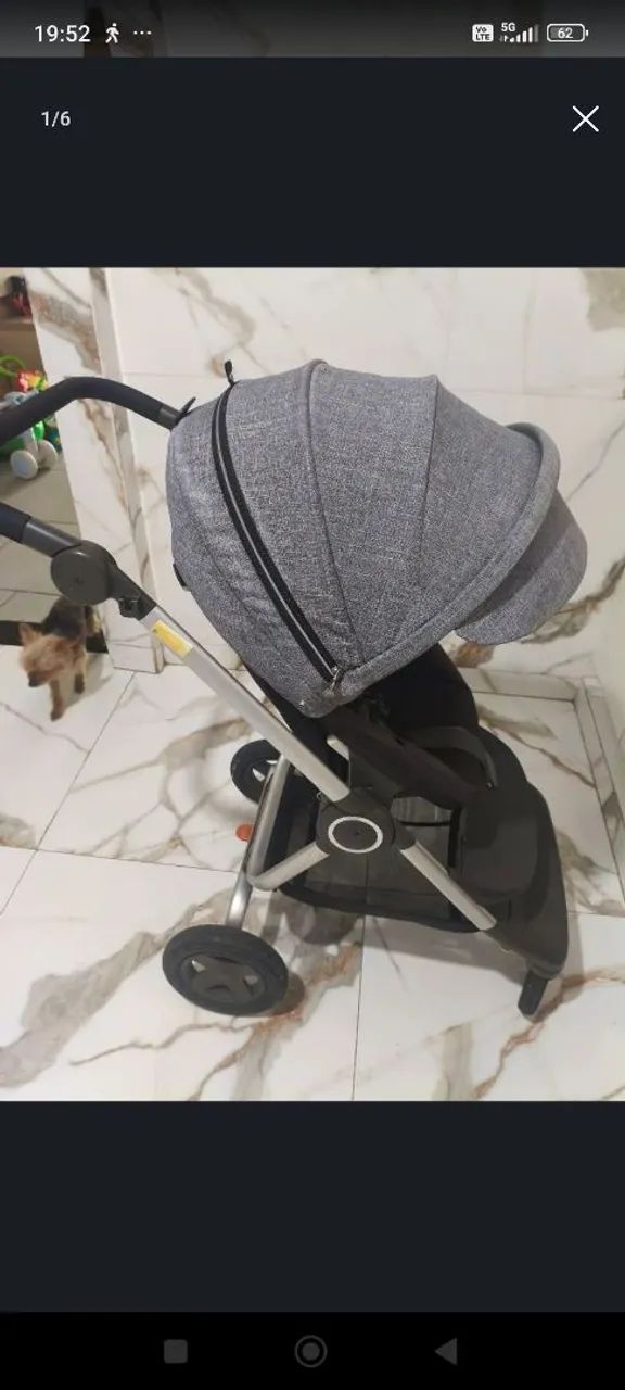 Carrinho de bebê + canguru 