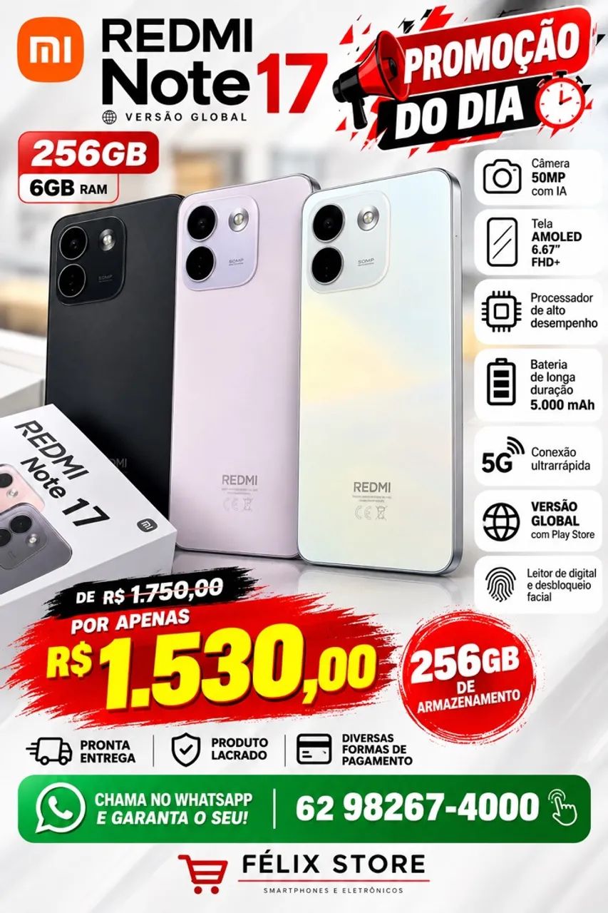 Redmi Note 17 256gb Lacrado 