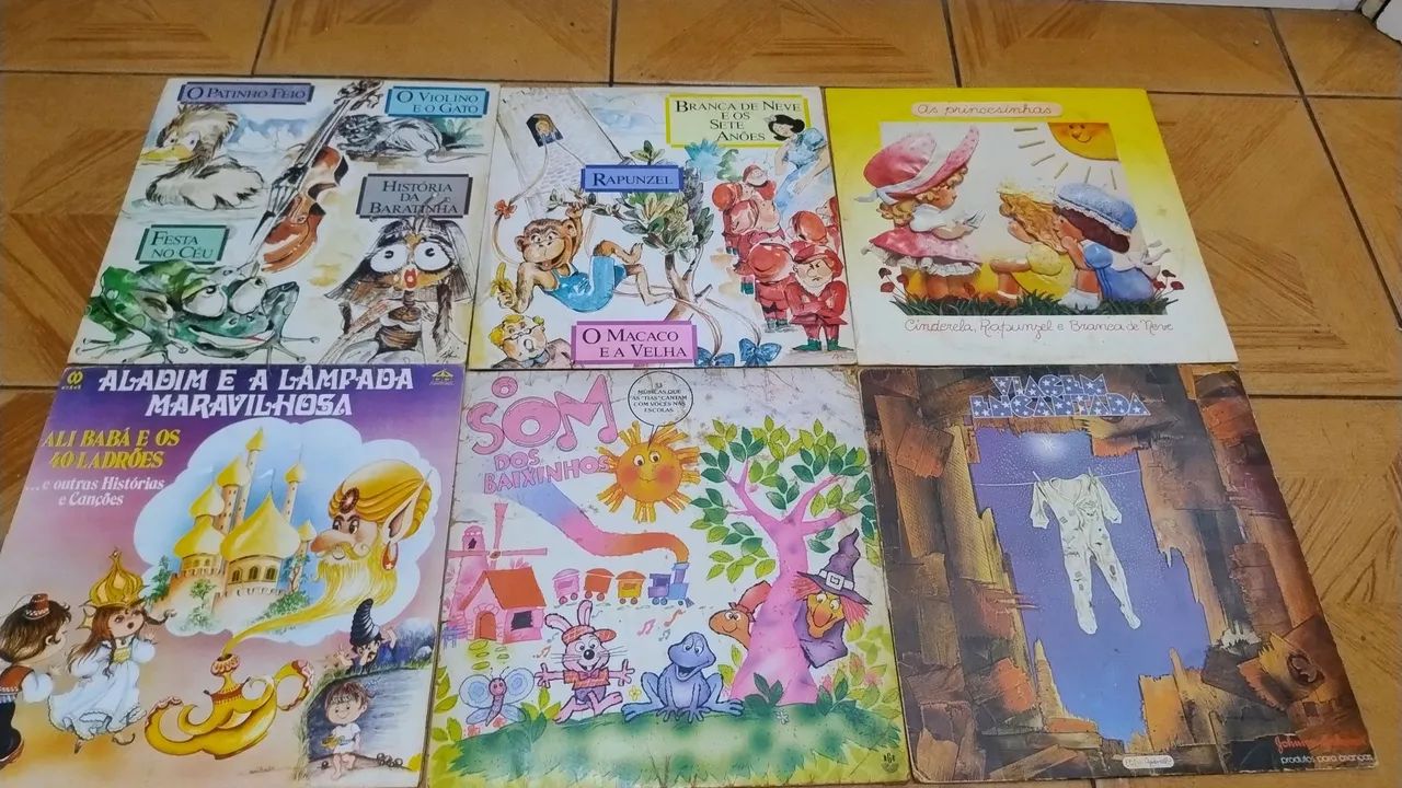 Lote 6 lps infantis