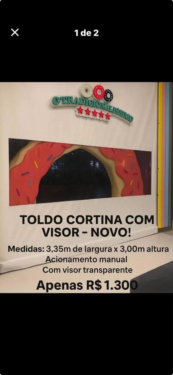 Toldo com visor