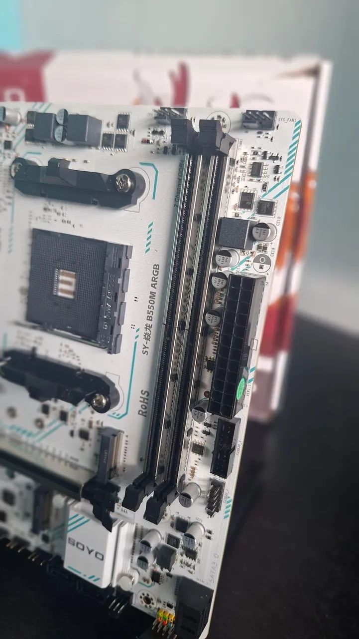Placa mãe AM4 - B550M Soyo Branca - Foto 2
