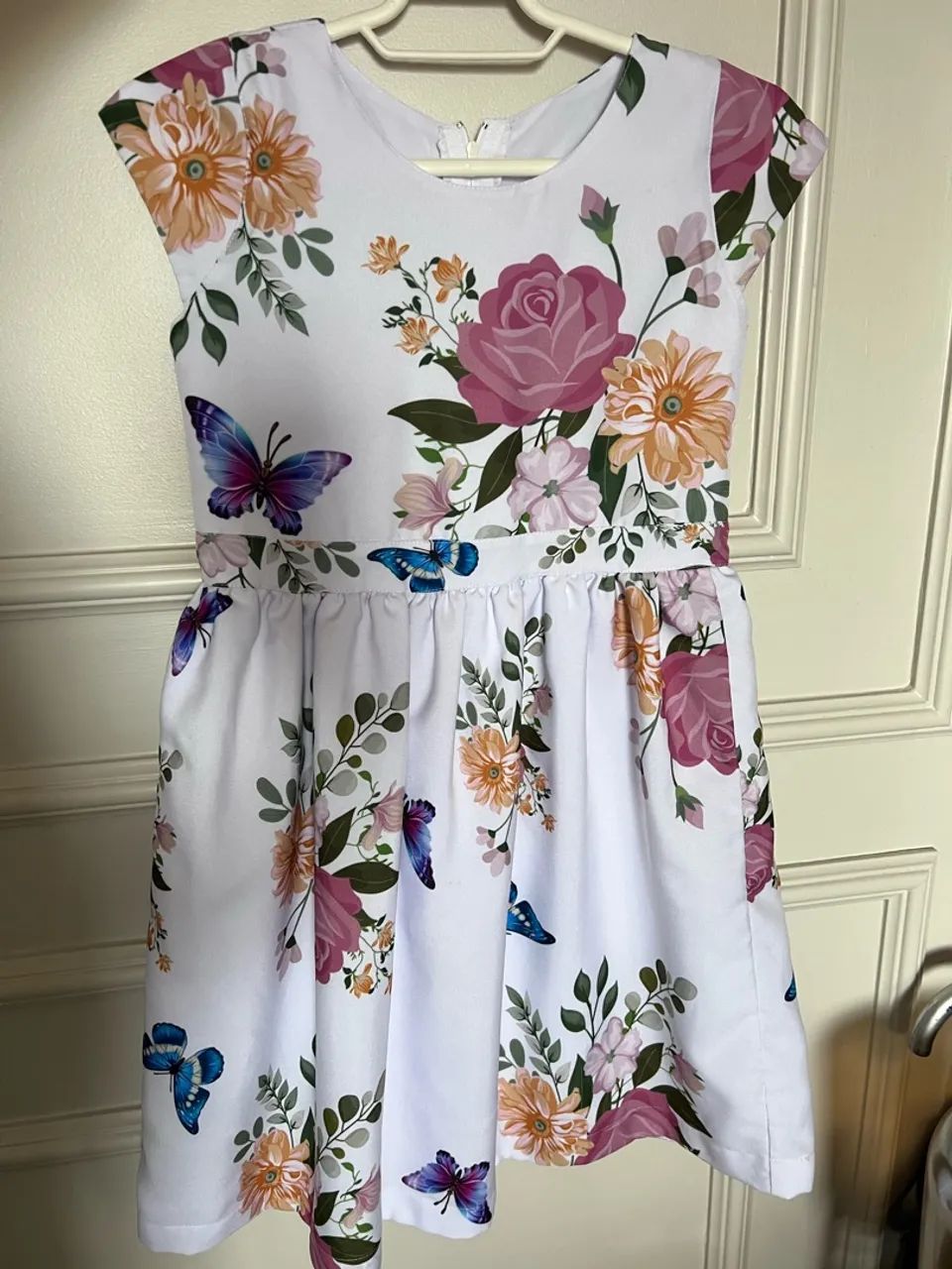 Vestido infantil florido 