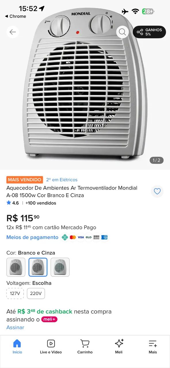 Aquecedor mondial A-08 - Foto 4