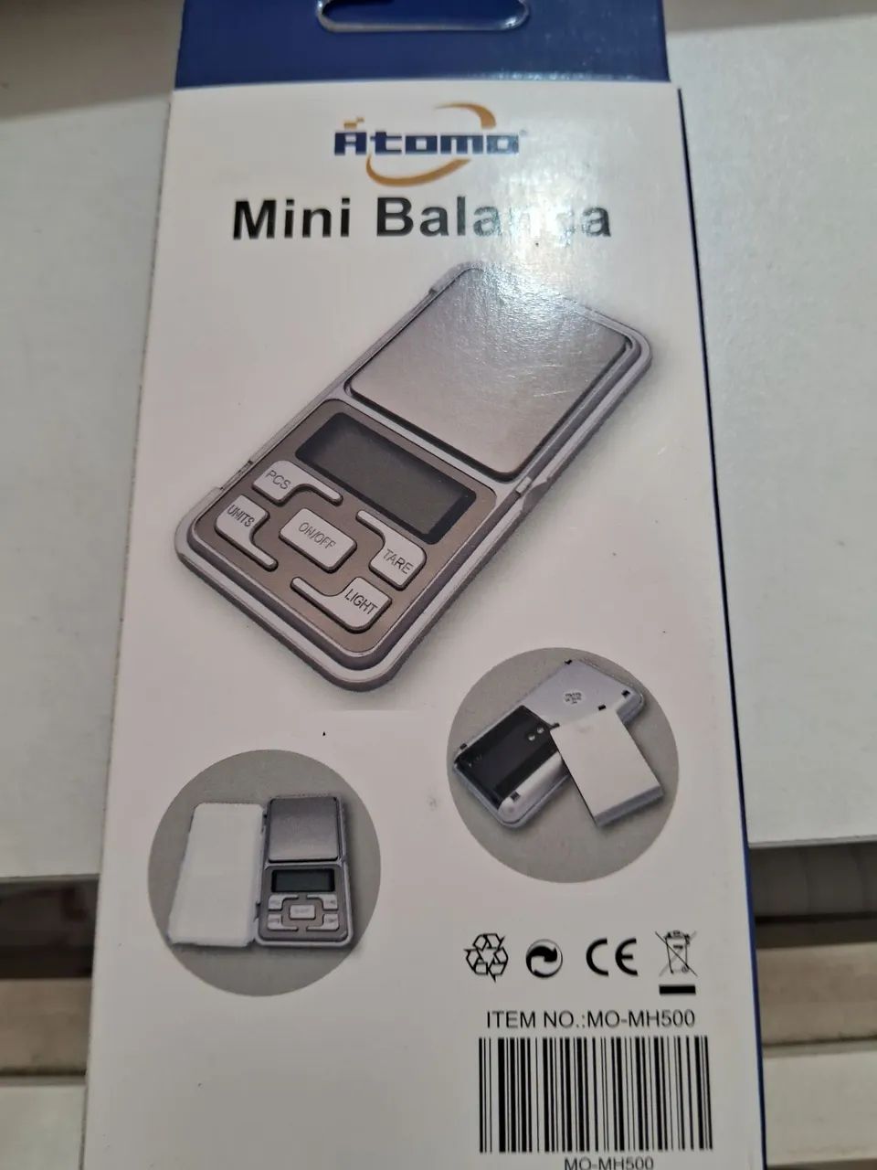Mini Balança  de Precisão  Átomo MO-MH500