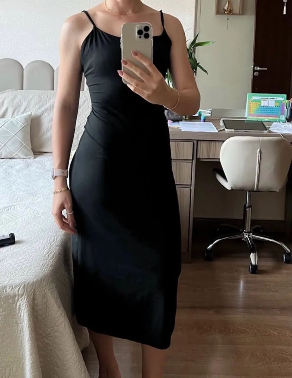 Vestido longo preto - mídi  - Foto 2