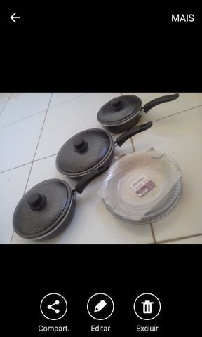 Frigideiras e pratos