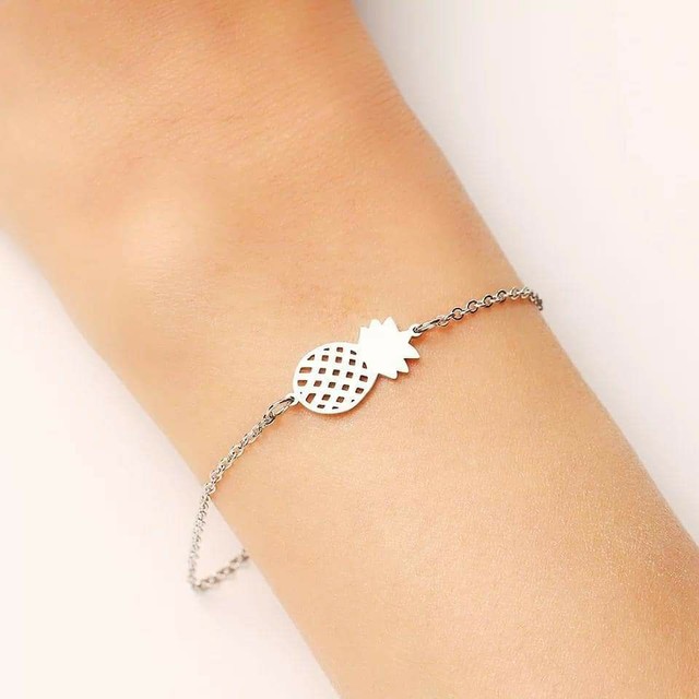Pulseira Abacaxi Aço Inoxidável  - Foto 2