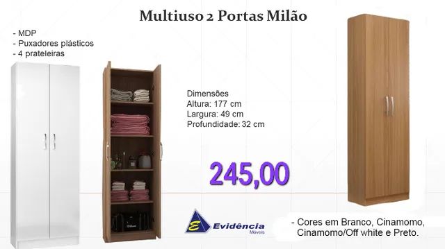 Multiuso 2 Portas Milão- ENTREGA HOJEEE!! 