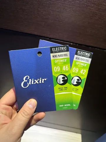 Cordas elixir 09 para guitarra 100% original 
